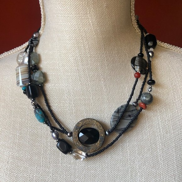 Silpada Multi-Stone Necklace - Picture 2 of 2